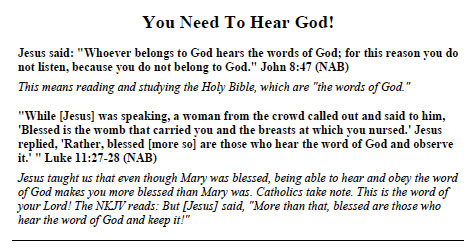 Command to hear God Graphic