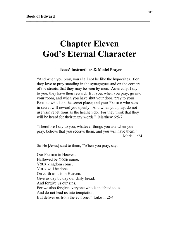 apostle edward's book of edward chapter 11 cover page